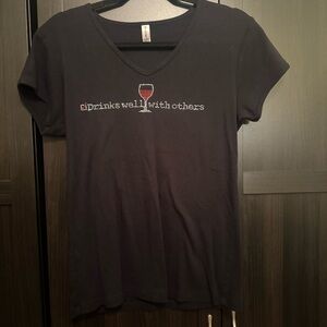 Stylish Black Graphic Tee with Fun Design​